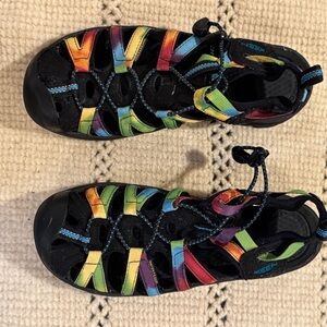 Keen Kids' Rainbow Striped Sandals